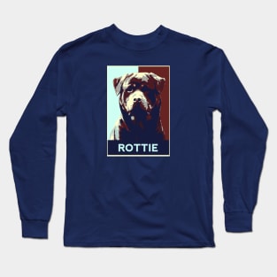 Rottweiler Pop Art Long Sleeve T-Shirt